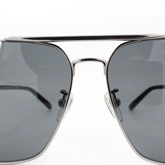 Gucci GG1289 Navigator Sunglasses Silver Gray OS - Picture 6 of 16